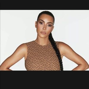 NWT FENDI x Skims High Neck Bodysuit- California L